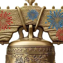 Collectible 250th Anniversary Bell Window Ornament Decorative-8