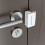 Serrure de renforcement de porte de sécurité, verrous-Noir 7