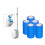 Space Saving Adhesive Mount Toilet Brush Set Auto Dissolving-30 1