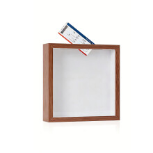 Sustainable Wood Ticket Stub Shadow Box 20x20cm Ideal For-WCD