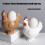 Durable Ceramic Chicken Eggs Holders Funny Design-brown 6
