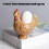 Durable Ceramic Chicken Eggs Holders Funny Design-brown 7