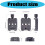Secure Grip Quick Release Adapters Klem voor Arca-platen voor 3