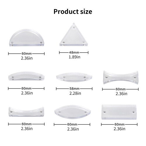 8Pcs Magnetic Optical Lenses Set For Science Education And 2
