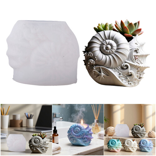 Versatile Conch Shape Silicone Shell Jewelry Crafting Mold Ideal 1