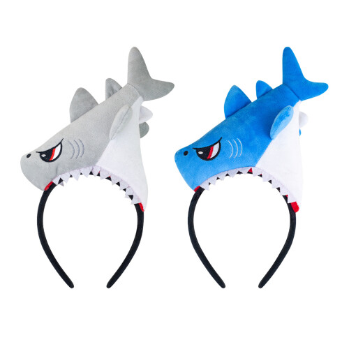 Joli bandeau Design requin, couvre-chef doux et confortable-Gris 1