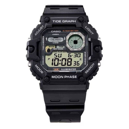 Casio Uhr - CASIO - WS-1700H - Unisex - Schwarz - Quarz - Digital 1