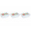 Pyrex Lunch box - PYREX - Set of 5 glass containers - Rectangular - Airtight lid - Abstract design - 0.80 L 3