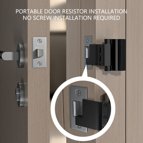 Serrure de renforcement de porte de sécurité, verrous-Blanc 2