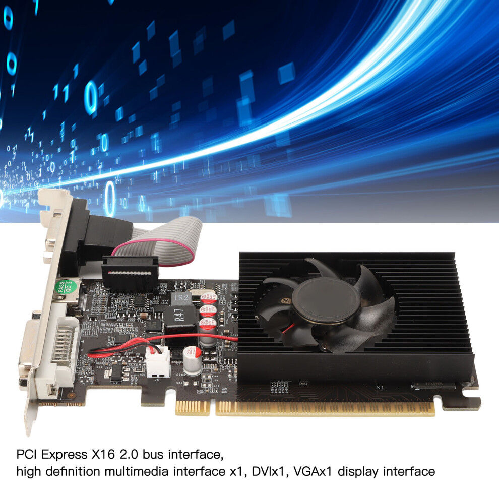 1Gb Ddr3 Gt610 64Bit Quiet Graphics Card With Fan 7790334914816