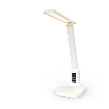 Lámpara de escritorio LED regulable con espejo, 3 modos, recargable