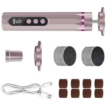 Modern Rechargeable Foot Sander Providing Coarse And Fine-Pink