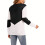 Women's Color Block Pullover Sweaters Long Sleeve-Burgundy S 2