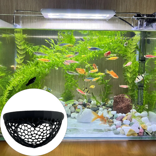 Decorative Floating Betta Hide Heart Shaped Hideaway-brown 2