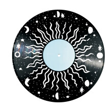 Musical Decors Wooden Wall Hanging Retro Vinyls Record-A