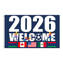 Nordamerika-Fußball-Flagge, Amerika, Kanada,-90 x 150 cm 2