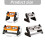 Adjustable Elevated Dog Feeding Station With-Orangecolor 2 3