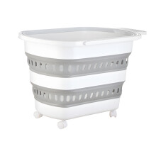 Opvouwbare wasmand met ademend ontwerp en stevig PP-frame