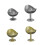 Unique Irregular Shape 304 Stainless Steel Mousse-Gold High 2