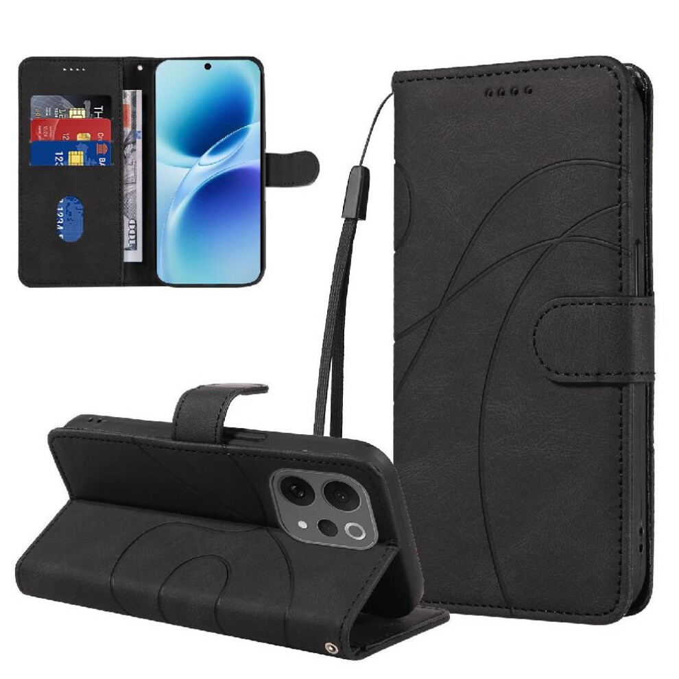 () Flip Case For Vivo V70 Lite Curved Pressure Line Card Slots And Kickstand Function Skin Feel Leather And Frosted Tpu 764563801695
