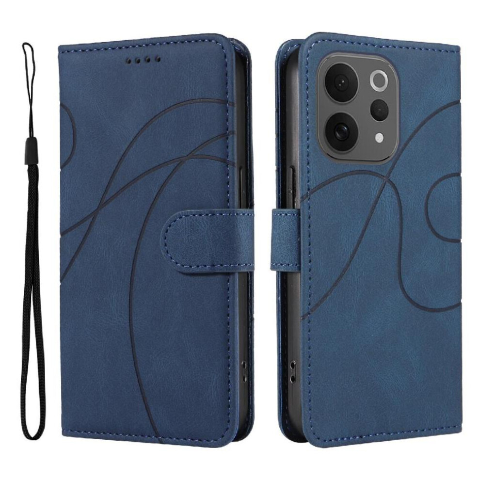 () Flip Case For Vivo V70 Lite Curved Pressure Line Card Slots And Kickstand Function Skin Feel Leather And Frosted Tpu 764563801688