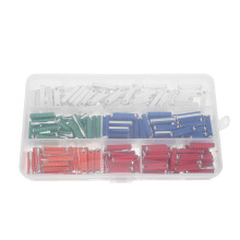 200Pcs Assorted Color Car Fuses Kit Plastic Zinc Alloy Auto Fuse Box
