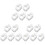 15Pcs White Plastic Clamps for Hose Flow Control and Garden Use 1