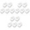 15Pcs White Plastic Clamps for Hose Flow Control and Garden Use 2