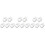 15Pcs White Plastic Clamps for Hose Flow Control and Garden Use 3