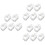 15Pcs White Plastic Clamps for Hose Flow Control and Garden Use 5