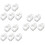 15Pcs White Plastic Clamps for Hose Flow Control and Garden Use 6