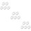 15Pcs White Plastic Clamps for Hose Flow Control and Garden Use 8