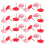 Assorted Color Heart Shape Thumbtacks Metal Resin Pushpins 10