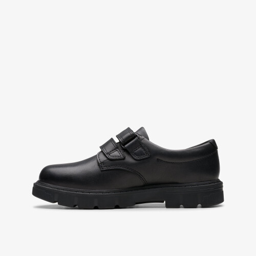 Clarks (Fit Type[Shoes], Shoe Size) Lorcam Loop K Black Leather 1