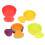 6 pezzi ABS Coppe da bagno a girasole, multicolore 1