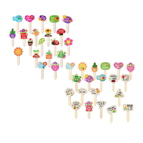 Set mit 20 Holzmarkierungsetiketten, ideal für die-Set 2 1