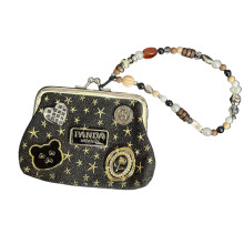 Fashionable Polkas Dot Texture Keychain Money Pouch-8