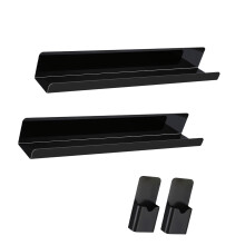 Robustes Acrylregal für Whiteboard und Kühlschrank mit 2-Schwarz