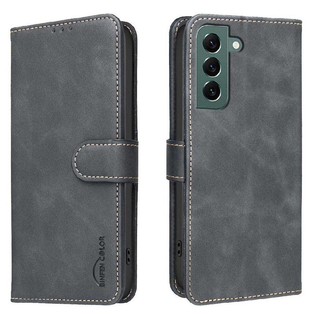() Wallet Case For Samsung Galaxy S24 - Kickstand, Rfid Blocking, 3 Card Slots, Shockproof Tpu, Magnetic Rfid Blocking Protection Convenient Kickstand 764563802722