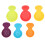 6 pezzi ABS Coppe da bagno a girasole, multicolore 7