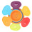 6 pezzi ABS Coppe da bagno a girasole, multicolore 15