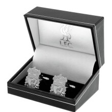 Liverpool FC Crest Boxed Silver Plated Cufflinks