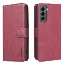 () Wallet Case For Samsung Galaxy S23 - Kickstand, RFID Blocking, 3 Card Slots, Shockproof TPU, Magnetic RFID Blocking Protection Drop Protection All