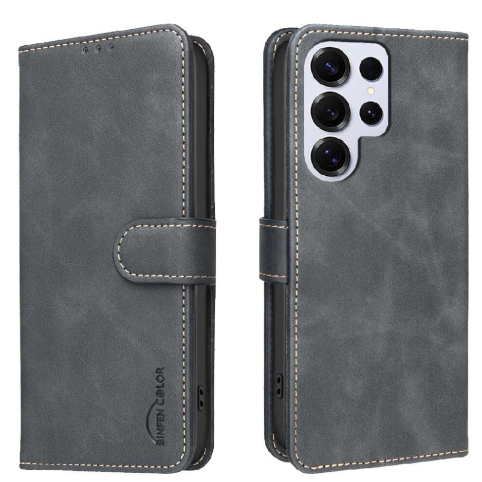 Wallet Case For Samsung Galaxy S23 Ultra- Kickstand, Rfid Blocking, 3 Card Slots, Shockproof Tpu, Magnetic Convenient Kickstand Drop Protection All 764563802845