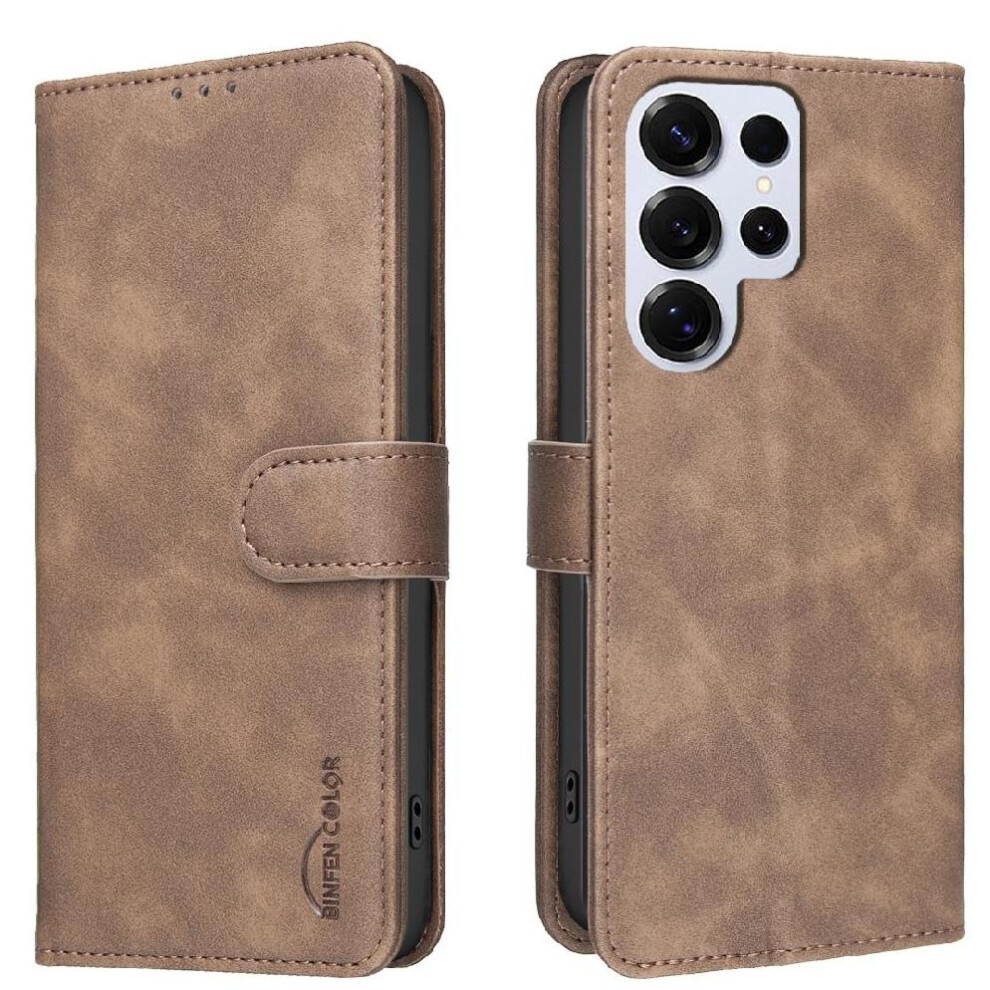 Wallet Case For Samsung Galaxy S23 Ultra- Kickstand, Rfid Blocking, 3 Card Slots, Shockproof Tpu, Magnetic Convenient Kickstand Drop Protection All 764563802869