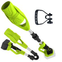 Nützlicher zusammenklappbarer Gartengebläse mit 21-V-Motor-Grün