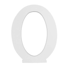 Lettres de l'alphabet décoratives en bois, 15 cm, blanches