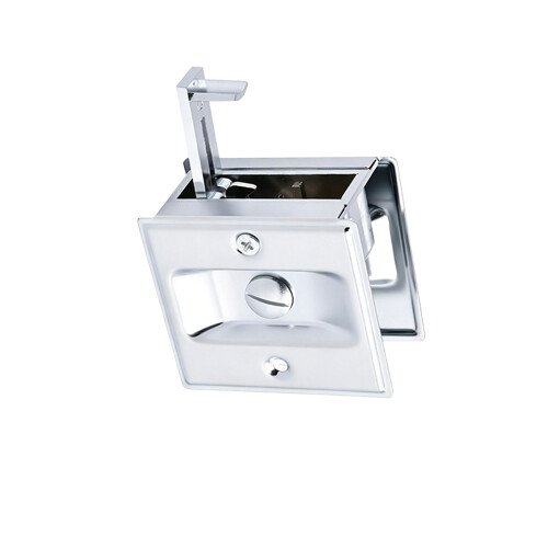 Weatherproof Sliding Entry Lock For Better Safety And-Silver