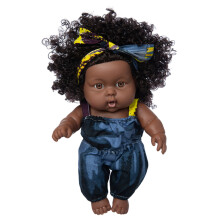 8inch African Girl Vinyl Doll for Kids