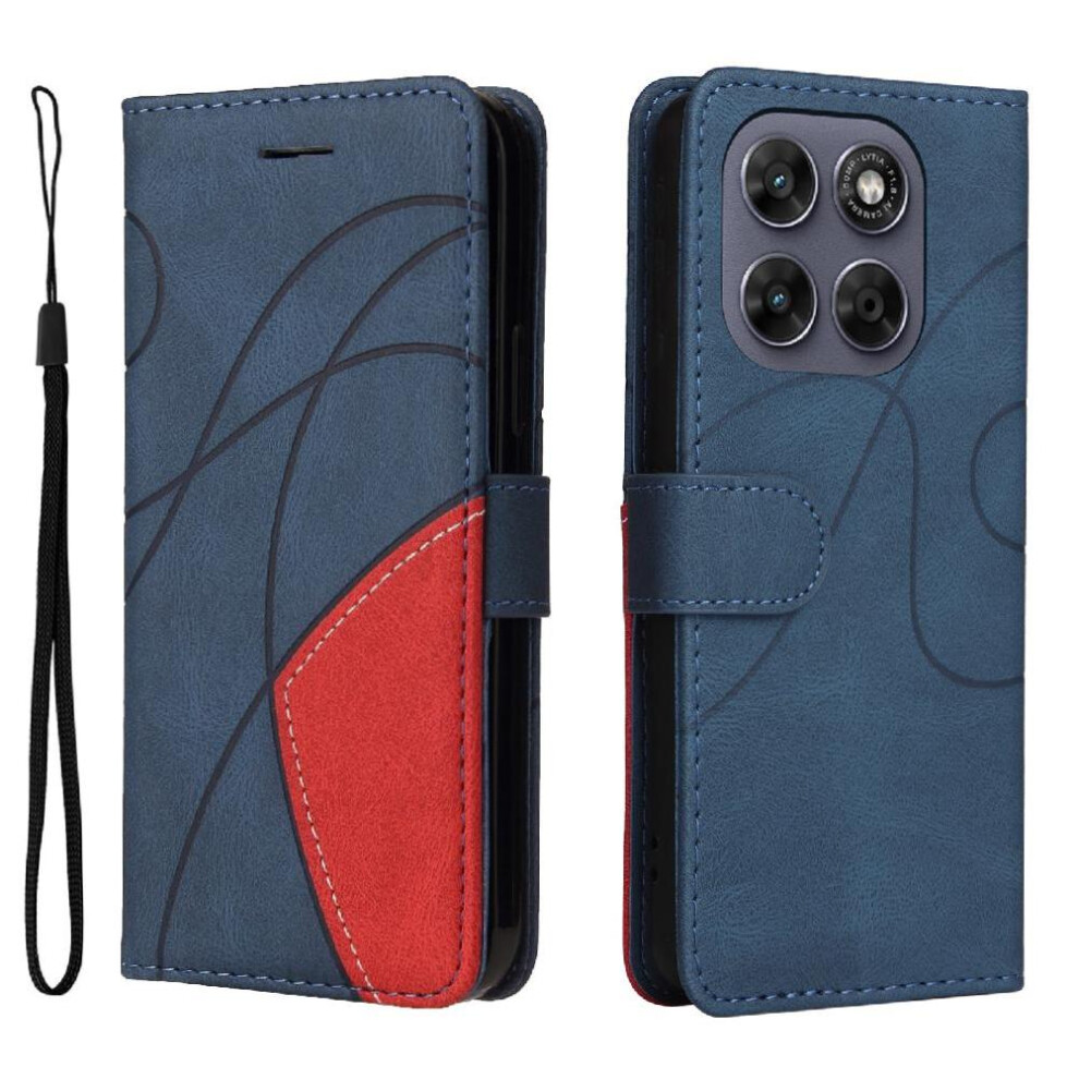 Flip Case For Motorola Moto G67 5G Flip Folio Book Kickstand Protective With Card Slot Stand Stitching Color Leather Wallet 764563803088